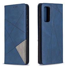 Coque Portefeuille Livre Cuir Etui Clapet B07F pour Samsung Galaxy S20 FE 5G Bleu