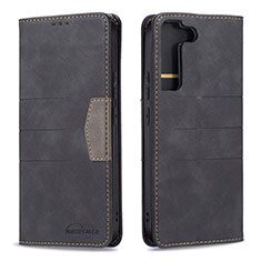 Coque Portefeuille Livre Cuir Etui Clapet B07F pour Samsung Galaxy S21 Plus 5G Noir