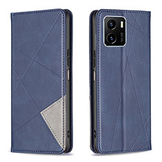 Coque Portefeuille Livre Cuir Etui Clapet B07F pour Vivo iQOO U5x Bleu