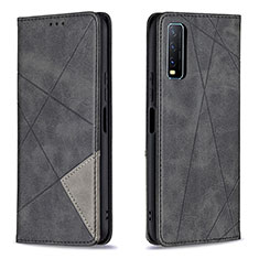 Coque Portefeuille Livre Cuir Etui Clapet B07F pour Vivo Y12G Noir