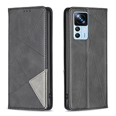 Coque Portefeuille Livre Cuir Etui Clapet B07F pour Xiaomi Mi 12T Pro 5G Noir