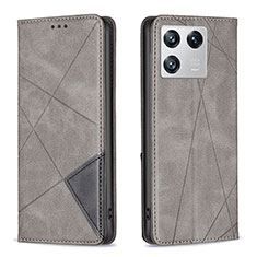 Coque Portefeuille Livre Cuir Etui Clapet B07F pour Xiaomi Mi 13 Pro 5G Gris