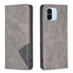 Coque Portefeuille Livre Cuir Etui Clapet B07F pour Xiaomi Poco C50 Gris