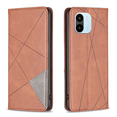 Coque Portefeuille Livre Cuir Etui Clapet B07F pour Xiaomi Poco C50 Marron