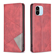 Coque Portefeuille Livre Cuir Etui Clapet B07F pour Xiaomi Poco C50 Rouge