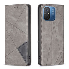 Coque Portefeuille Livre Cuir Etui Clapet B07F pour Xiaomi Poco C55 Gris