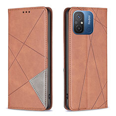 Coque Portefeuille Livre Cuir Etui Clapet B07F pour Xiaomi Redmi 11A 4G Marron