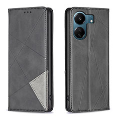 Coque Portefeuille Livre Cuir Etui Clapet B07F pour Xiaomi Redmi 13C Noir