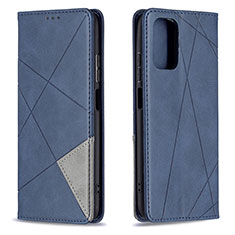 Coque Portefeuille Livre Cuir Etui Clapet B07F pour Xiaomi Redmi Note 10 4G Bleu