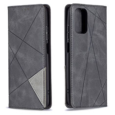 Coque Portefeuille Livre Cuir Etui Clapet B07F pour Xiaomi Redmi Note 10 4G Noir