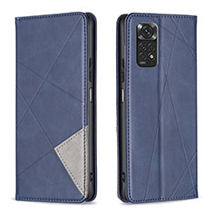 Coque Portefeuille Livre Cuir Etui Clapet B07F pour Xiaomi Redmi Note 11 4G (2022) Bleu