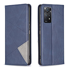 Coque Portefeuille Livre Cuir Etui Clapet B07F pour Xiaomi Redmi Note 11 Pro 5G Bleu