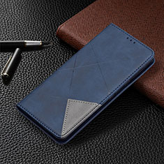 Coque Portefeuille Livre Cuir Etui Clapet B08F pour Google Pixel 6 Pro 5G Bleu