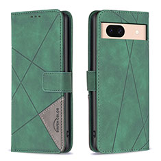 Coque Portefeuille Livre Cuir Etui Clapet B08F pour Google Pixel 8a 5G Vert