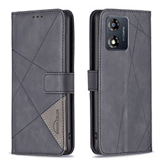 Coque Portefeuille Livre Cuir Etui Clapet B08F pour Motorola Moto E13 Noir