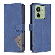 Coque Portefeuille Livre Cuir Etui Clapet B08F pour Motorola Moto Edge 40 5G Bleu