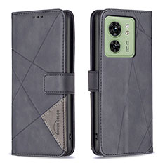 Coque Portefeuille Livre Cuir Etui Clapet B08F pour Motorola Moto Edge 40 5G Noir