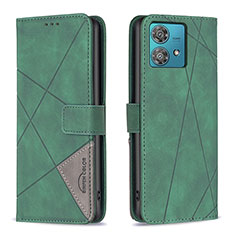 Coque Portefeuille Livre Cuir Etui Clapet B08F pour Motorola Moto Edge 40 Neo 5G Vert