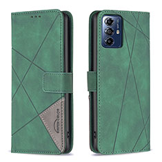 Coque Portefeuille Livre Cuir Etui Clapet B08F pour Motorola Moto G Play Gen 2 Vert