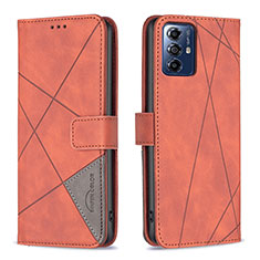 Coque Portefeuille Livre Cuir Etui Clapet B08F pour Motorola Moto G Power (2022) Orange