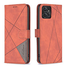 Coque Portefeuille Livre Cuir Etui Clapet B08F pour Motorola Moto G Power 5G (2023) Orange