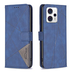 Coque Portefeuille Livre Cuir Etui Clapet B08F pour Motorola Moto G13 Bleu