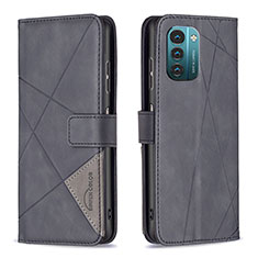 Coque Portefeuille Livre Cuir Etui Clapet B08F pour Nokia G21 Noir