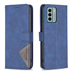 Coque Portefeuille Livre Cuir Etui Clapet B08F pour Nokia G22 Bleu