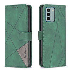 Coque Portefeuille Livre Cuir Etui Clapet B08F pour Nokia G22 Vert