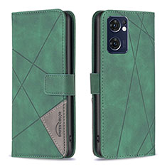 Coque Portefeuille Livre Cuir Etui Clapet B08F pour OnePlus Nord CE 2 5G Vert