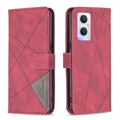 Coque Portefeuille Livre Cuir Etui Clapet B08F pour OnePlus Nord N20 5G Rouge