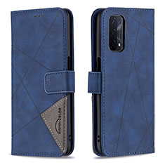 Coque Portefeuille Livre Cuir Etui Clapet B08F pour OnePlus Nord N200 5G Bleu