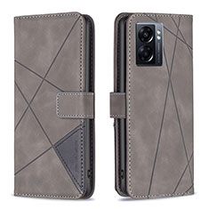 Coque Portefeuille Livre Cuir Etui Clapet B08F pour OnePlus Nord N300 5G Gris