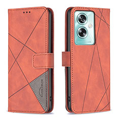 Coque Portefeuille Livre Cuir Etui Clapet B08F pour Oppo A2 5G Orange