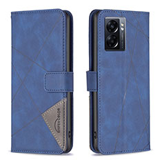 Coque Portefeuille Livre Cuir Etui Clapet B08F pour Oppo A77 5G Bleu