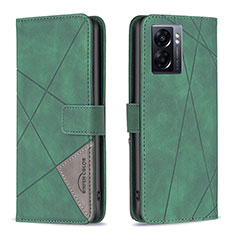 Coque Portefeuille Livre Cuir Etui Clapet B08F pour Oppo A77 5G Vert