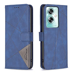 Coque Portefeuille Livre Cuir Etui Clapet B08F pour Oppo A79 5G Bleu