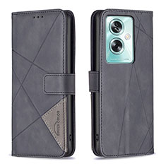 Coque Portefeuille Livre Cuir Etui Clapet B08F pour Oppo A79 5G Noir