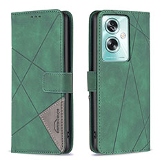 Coque Portefeuille Livre Cuir Etui Clapet B08F pour Oppo A79 5G Vert