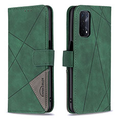 Coque Portefeuille Livre Cuir Etui Clapet B08F pour Oppo A93 5G Vert