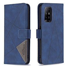 Coque Portefeuille Livre Cuir Etui Clapet B08F pour Oppo A94 5G Bleu