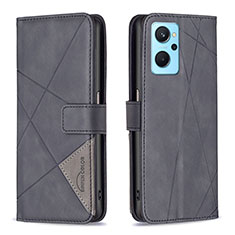 Coque Portefeuille Livre Cuir Etui Clapet B08F pour Oppo K10 4G Noir