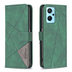 Coque Portefeuille Livre Cuir Etui Clapet B08F pour Oppo K10 4G Vert