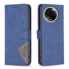 Coque Portefeuille Livre Cuir Etui Clapet B08F pour Realme 11 5G Bleu