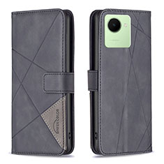 Coque Portefeuille Livre Cuir Etui Clapet B08F pour Realme C30 Noir