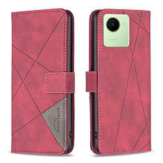 Coque Portefeuille Livre Cuir Etui Clapet B08F pour Realme C30 Rouge