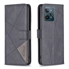 Coque Portefeuille Livre Cuir Etui Clapet B08F pour Realme C31 Noir