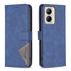 Coque Portefeuille Livre Cuir Etui Clapet B08F pour Realme C33 (2023) Bleu