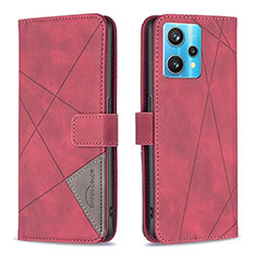 Coque Portefeuille Livre Cuir Etui Clapet B08F pour Realme Narzo 50 Pro 5G Rouge