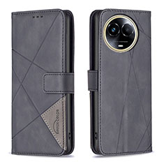 Coque Portefeuille Livre Cuir Etui Clapet B08F pour Realme V50 5G Noir